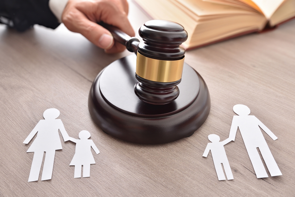 Sentence in the custody of the children by the parents in a separation